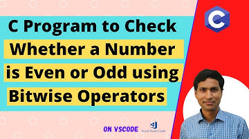 C Program To Check Whether a Number is Even or Odd using Bitwise Operators || Code ||  Dilip Gangwar
