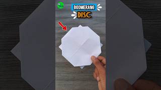 How To Make A Paper Boomerang Disc , Homemade Origami Paper Returnable Boomerang Disc ,