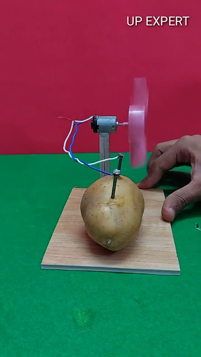 Potato Free Energy With DC Motor Experiment #shorts #trending #experiment