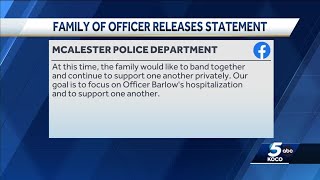 McAlester officer in critical condition after crash during funeral procession