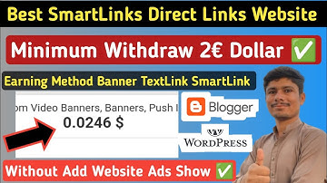 Best Direct SmartLink Earning Website | SmartLink Ad Network | Minimum Withdraw 2$ & 2025