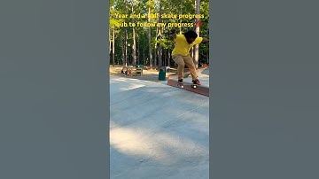 Fakie fs 180 nose stall to fakie 😳year and a half skate progress #viralvideo #skateboarding #skate