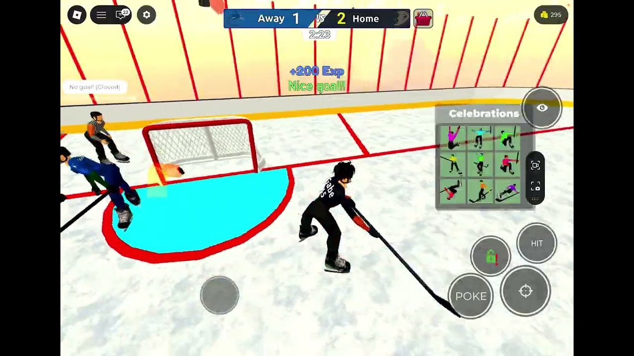 Playing realistic hockey 