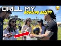 I asked a RANDOM GIRL to drill a bowling ball?!