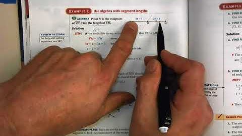 1.3 (1 of 2) Use Midpoint and Distance Formulas