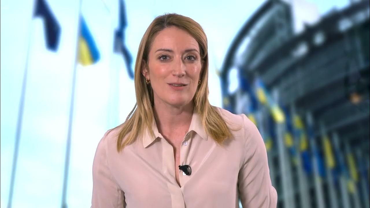 Вірш Петра Щербини читає Президентка Європейського Парламенту Роберта ...