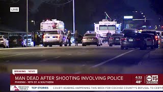 Man Shot Killed By Officers Near 16th Street And Southern Avenue