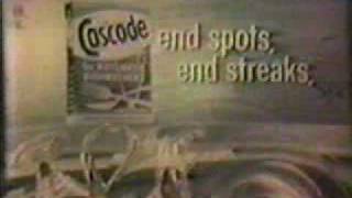 CASCADE Detergent TV Commercial - 1960
