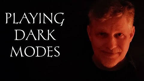Playing Dark Modes on Mandolin
