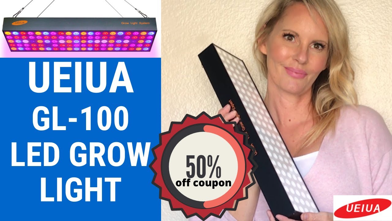 UEIUA GL-100 LED Grow Light Review UNBOXING with MOODY BLOOMS