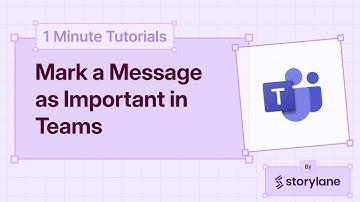 How to Mark a Message as Important in Teams | 1-Minute Tutorials