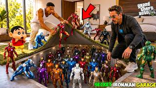 Franklin  Shinchan Found a SECRET Rare Ironman Garage in GTA