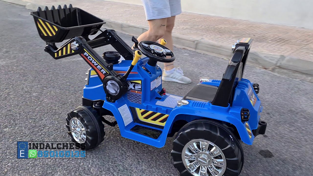 Pekecars Tractor Eléctrico para Niños Blow Truck 12V. Tractor