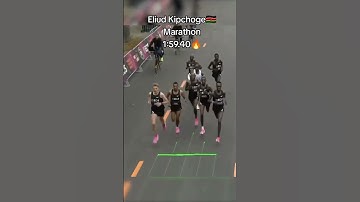 Eliud kipchoge marathon world record