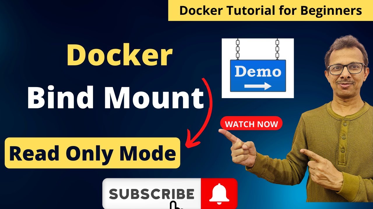 47-Docker Bind Mount in read only mode Demo | Docker Tutorial for ...