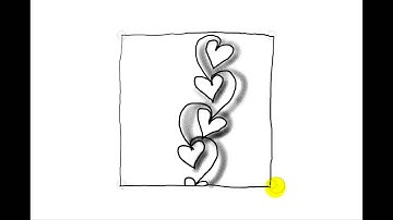 Zentangle Pattern Tutorial -  Heartvine