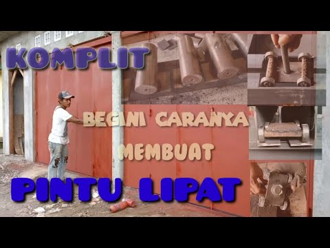 Pintu Lipat Toko, Tutorial Lengkap Rangka, Engsel, Tamia, dan Pemasangan | Folded Door