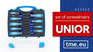 Set of UNIOR Screwdrivers in a Case – 621419 [UNBOXING] screenshot 3