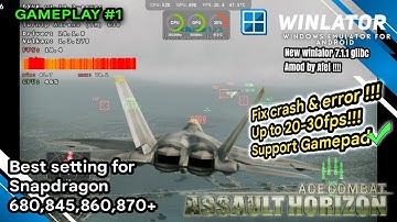 Ace combat Assault horizon Android gameplay | Winlator 7.1.1 glibc | Poco F1 Snapdragon 845