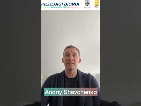 Guerra Ucraina, un videomessaggio di Shevchenko per L'Aquila: "Grazie per il sostegno"