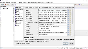 Configuring TeX Studio and first document