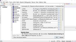 Configuring TeX Studio and first document
