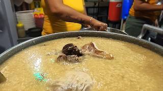 Filipino Street Food | Lugaw Overload  | Tokwat Baboy - Rice Porridge