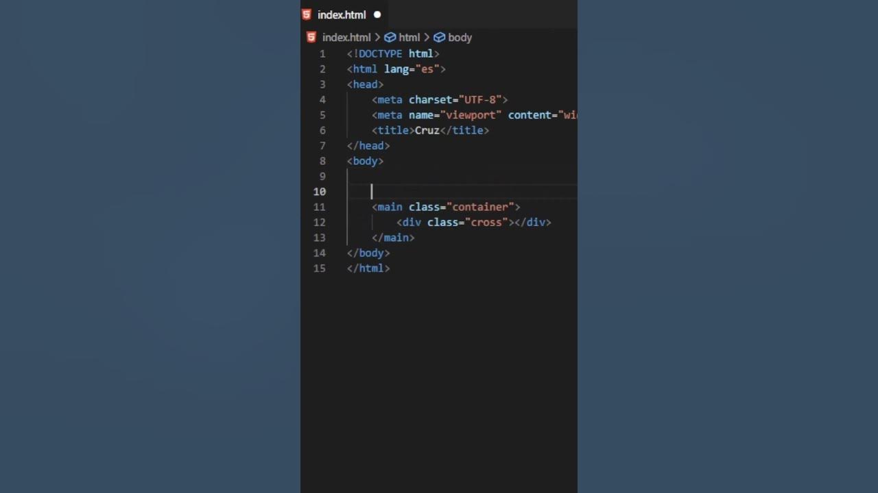 ¡Haz una CRUZ con HTML y CSS en tan solo 1 minuto (Fácil & Rápido)!⚡💻 ...