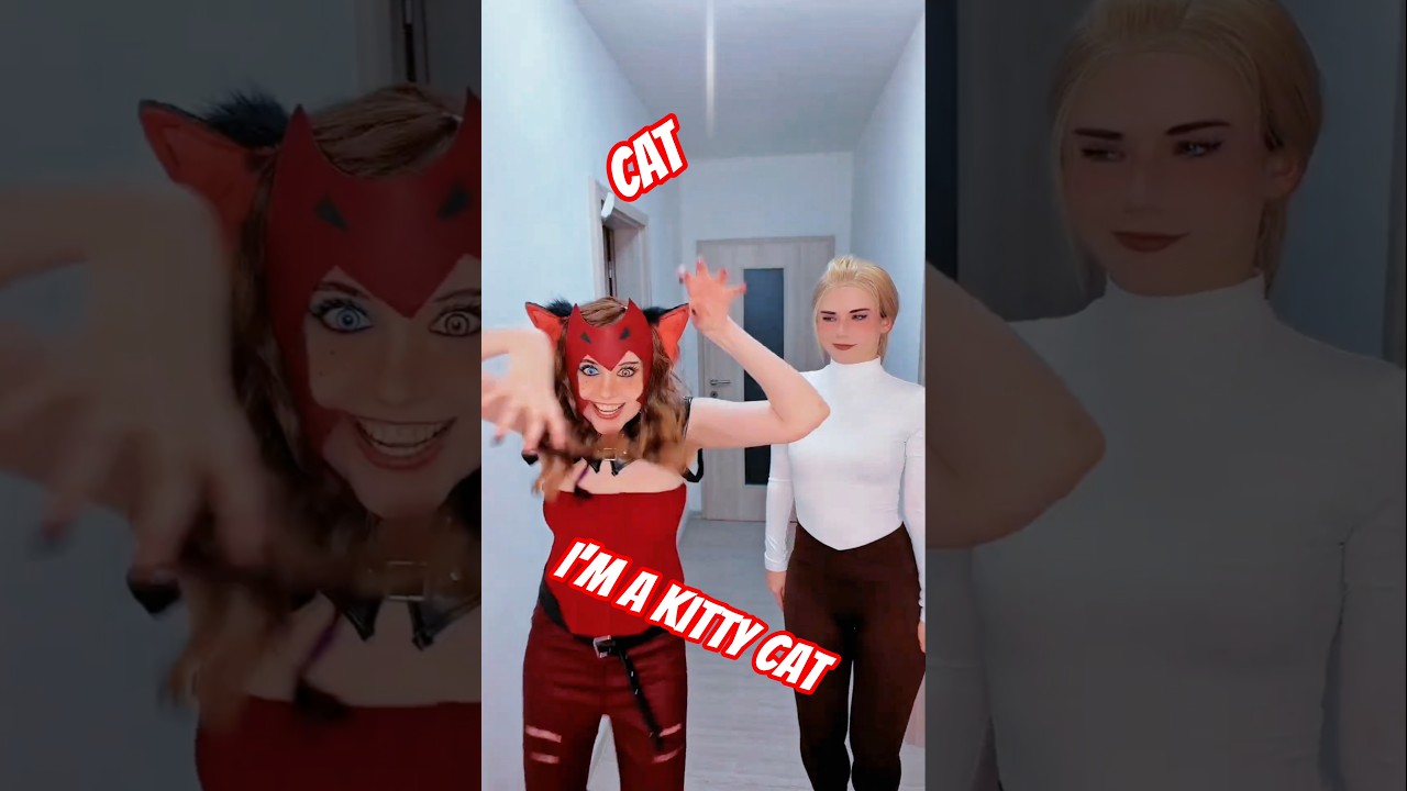 Kitty cat dance | Catra & Adora @nikkihatsunecosplay #cosplay #shorts #shera #catradora