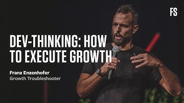 Franz Enzenhofer, Growth Troubleshooter, am Fifteen Seconds Festival 2021: Dev-Thinking