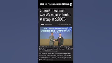 half a trillion dollars startup 💀 | #openai #artificialintelligence #billionaire #startup |