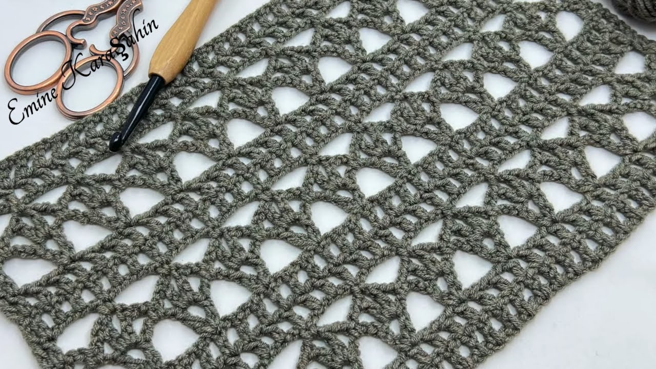 Very easy crochet pattern for beginners (blouse, tunic, vest, bag, curtain, tablecloth, pareo)