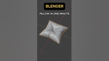 How to make pillow in blender 4.3 in just one minute#3d#blender#blender3d#3dmodeling#blendertutorial