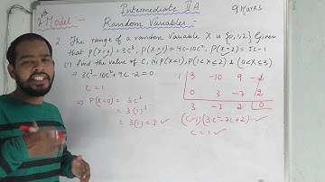 Inter II Year IIA Random Variables Important Problems || 7 Marks ||