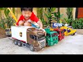 Car Toy Pretend Play with Excavator Truck Toys Activity