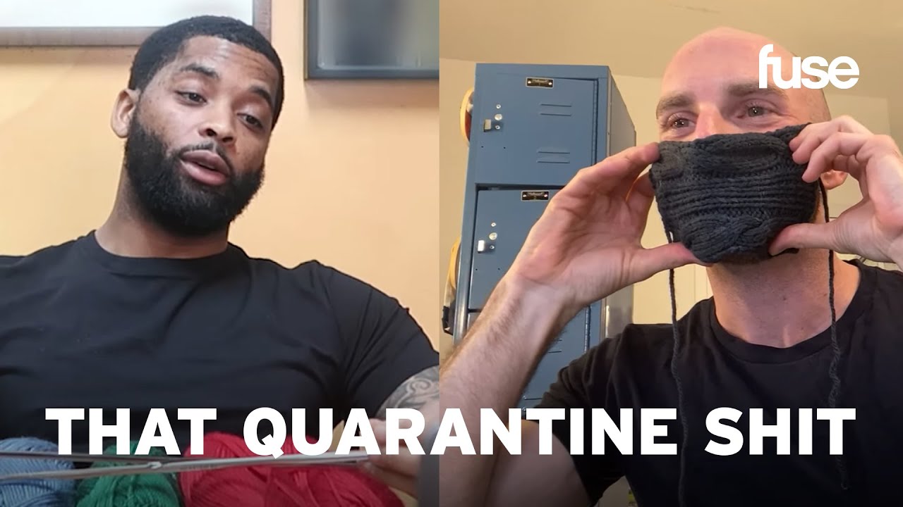 King Keraun Learns How To Crochet A Face Mask From A Pro Knitter | That Quarantine Shit 