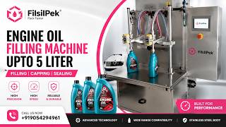 Engine Oil Filling Machine upto 5 Liter, #Filling,#Capping and #Sealing Machine - +919054294961