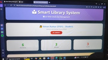 Smart Library System Using IoT | ESP32 + RFID | Automatic Library Checkout | By Manikant