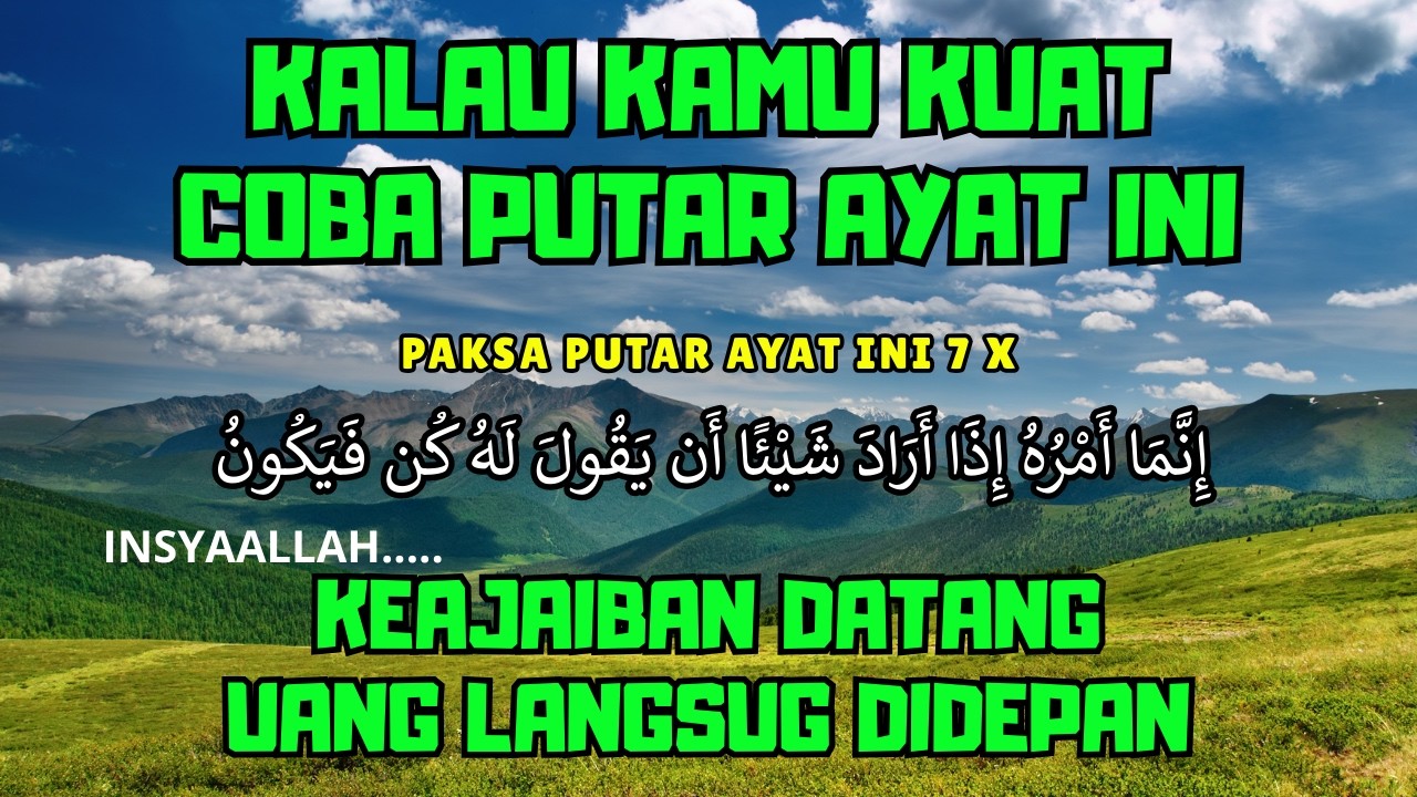 AYAT PEMANGGIL REZEKI TERCEPAT – DARI LANGIT DAN BUMI DATANG TANPA HENTI