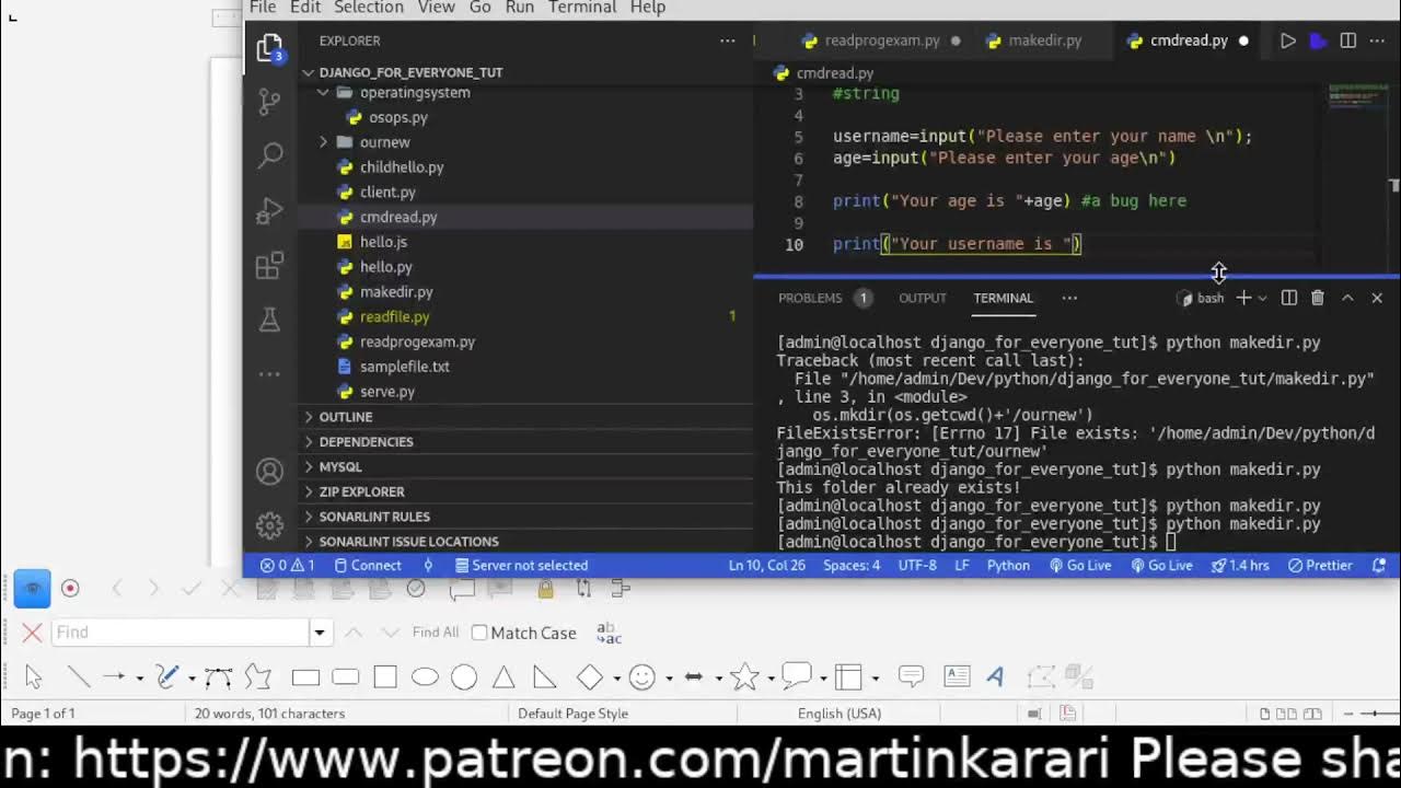 Python - Reading user input from keyboard - YouTube