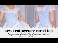 Easy Cottagecore Corset Tutorial 🌸 18th Century  Beginner Sewing Project  (Free Custom Pattern!)