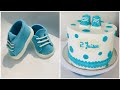 fondant baby shoe making malayalam|fondant shoe theme cake|baby shower theme cake|fondant decoration