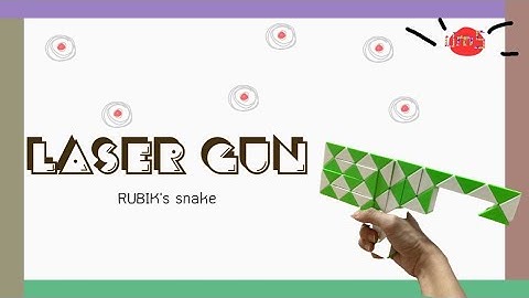 Rubik’s snake 48 : LASER GUN - Step by step & SLOW