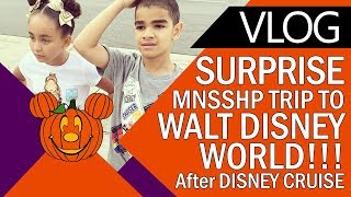 Disney World Surprise Trip to Mickey&#39;s Not So Scary Halloween Party after Disney Dream Cruise
