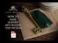 Making handmade leather key holder + pattern PDF  Ключница из кожи своими руками + выкройка PDF
