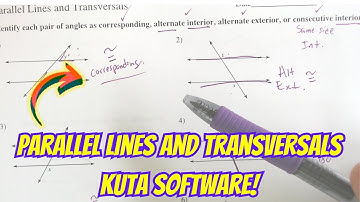 Parallel Lines and Transversals Kuta Software Infinite Geometry