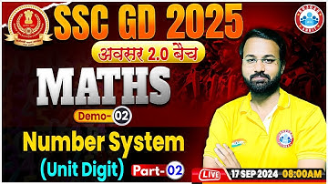 SSC GD Math Classes 2025 | Number System SSC GD | SSC GD अवसर 2.0 बैच Demo 02 | Maths By Deepak Sir