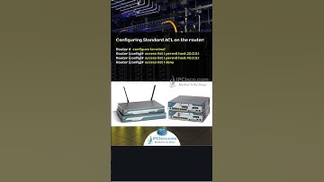 Cisco Standard ACL Configuration Example 2  | CCNA 200-301 Shorts | Quick Configs | IPCisco.com