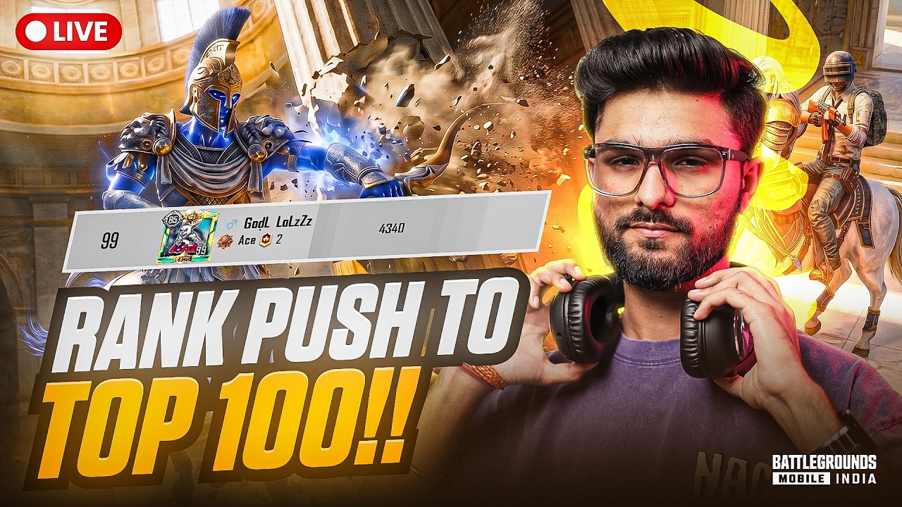 AAJ HOGA TOP 50 ME ENTRY | CONQUEROR RANK PUSH | BGMI LIVE #iQOORankPush