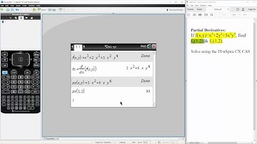 Calc 3: Partial Derivatives (TI-nSpire CX CAS) ptA